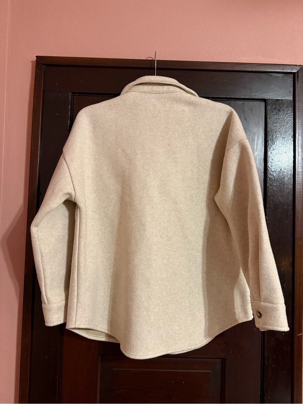 Altar'd State Cream Button-Front Shacket - Picture 3 of 5